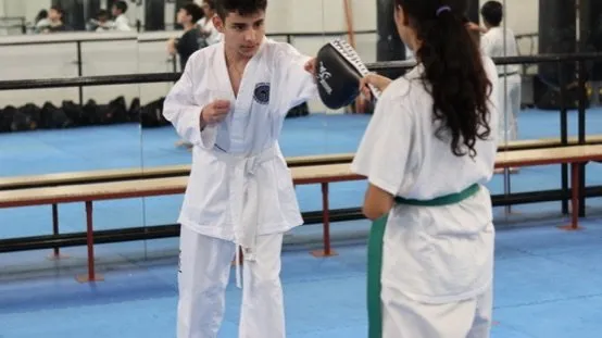 Teens' Taekwon-Do class at Woodbridge Taekwon-Do